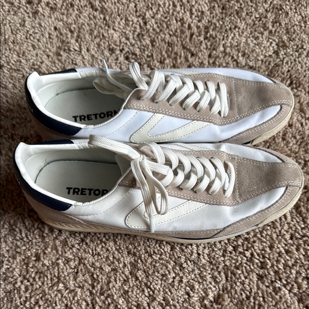 Tretorn women’s White and Tan Sneakers